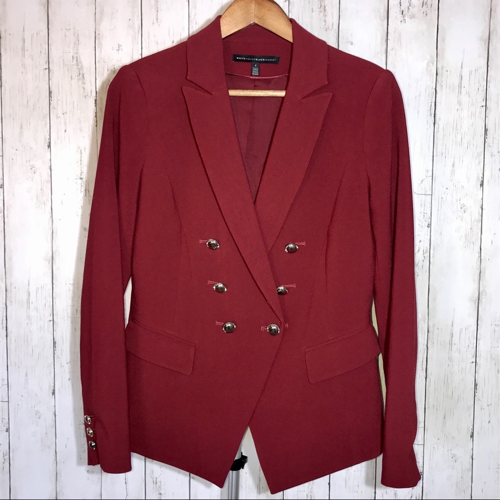 White House Black Market Double Breasted Blazer